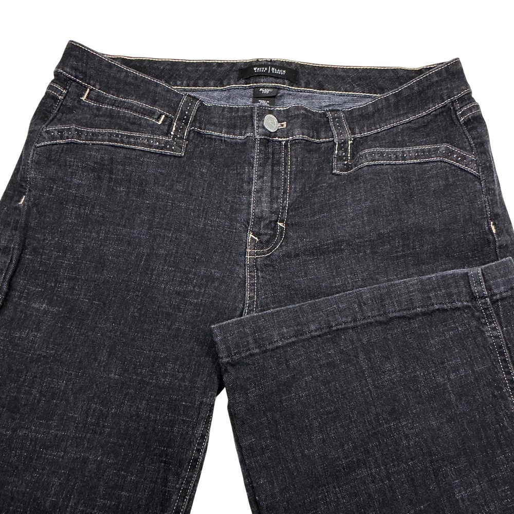 WHBM White House Black‎ Market Blanc Jeans Charcoal Wash Bootcut Women Size 10S